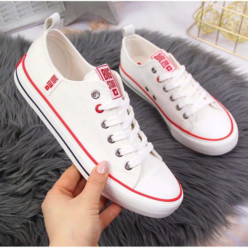 Deportivas bajas de textil blanco Big Star JJ274123 1