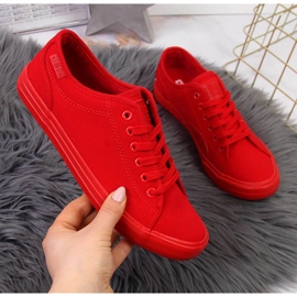 Deportivas bajas de textil todo rojo Big Star JJ274068 1