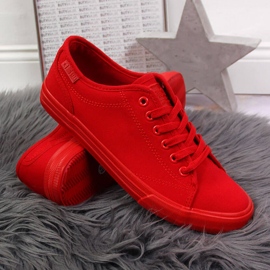 Deportivas bajas de textil todo rojo Big Star JJ274068 3