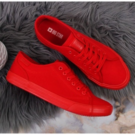 Deportivas bajas de textil todo rojo Big Star JJ274068 4