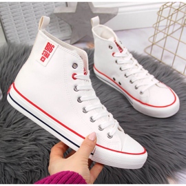 Zapatilla alta polipiel blanca Big Star JJ274132 blanco 1