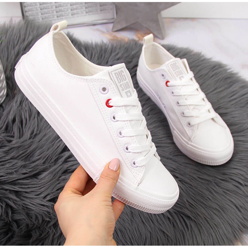 Deportivas bajas de tejido blanco Big Star JJ274001 2