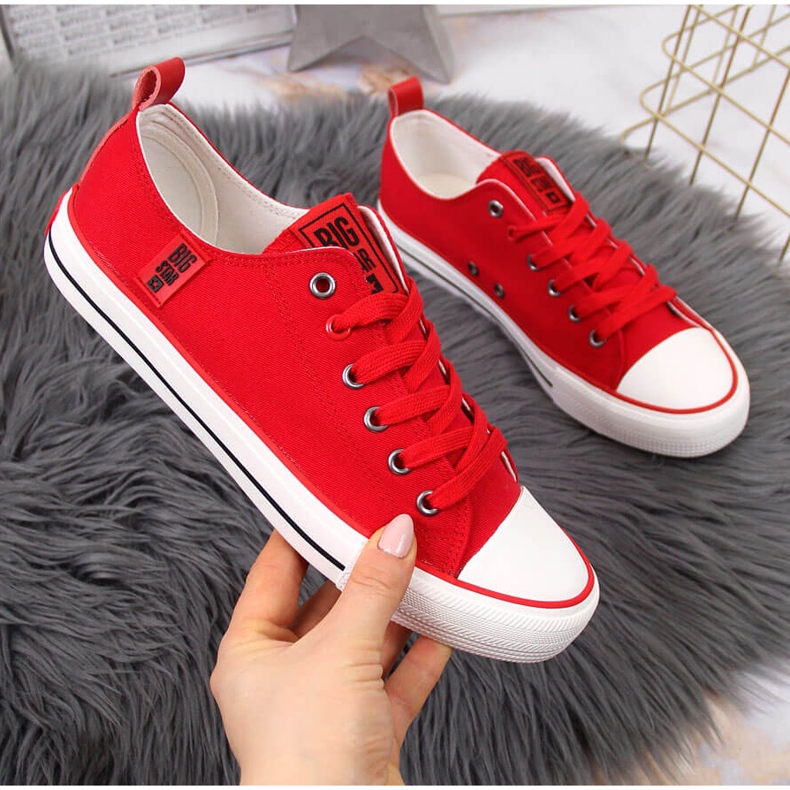 Deportivas bajas de tejido rojo Big Star JJ274124 1