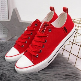 Deportivas bajas de tejido rojo Big Star JJ274124 2