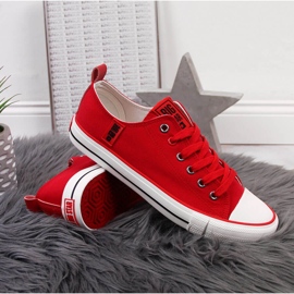 Deportivas bajas de tejido rojo Big Star JJ274124 3