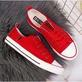 Deportivas bajas de tejido rojo Big Star JJ274124 4