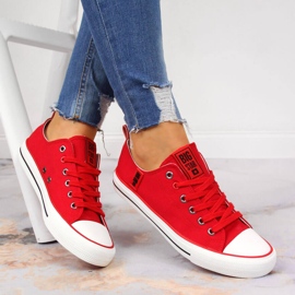 Deportivas bajas de tejido rojo Big Star JJ274124 5
