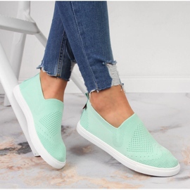 Zapatillas slip on menta para mujer Big Star FF274A604 verde 5