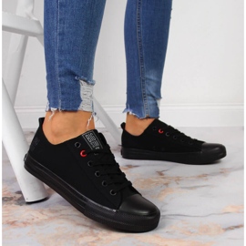 Deportivas bajas de textil todo negro Big Star JJ274003 6