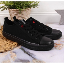 Deportivas bajas de textil todo negro Big Star JJ274003 2