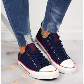 Deportivas bajas de textil azul marino Big Star JJ274121 6