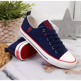 Deportivas bajas de textil azul marino Big Star JJ274121 3