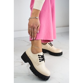 Zapatos de mujer en la plataforma beige Laura La.Fi 8