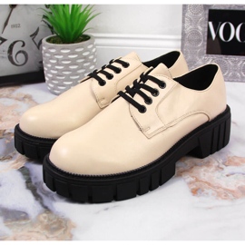 Zapatos de mujer en la plataforma beige Laura La.Fi 4