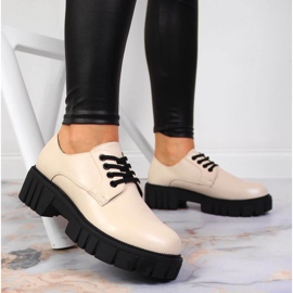 Zapatos de mujer en la plataforma beige Laura La.Fi 7