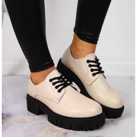 Zapatos de mujer en la plataforma beige Laura La.Fi 6