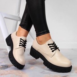 Zapatos de mujer en la plataforma beige Laura La.Fi 2