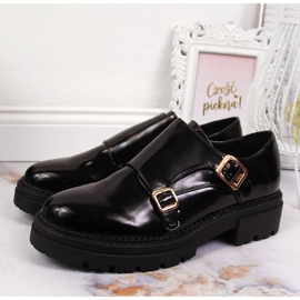Zapatos plataforma mujer lacados en negro Laura La.Fi 4