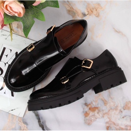 Zapatos plataforma mujer lacados en negro Laura La.Fi 5