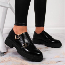 Zapatos plataforma mujer lacados en negro Laura La.Fi 6