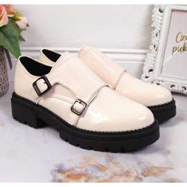 Zapatos plataforma lacado beige Laura La.Fi 3