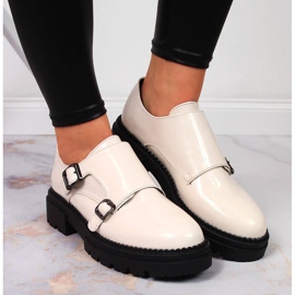 Zapatos plataforma lacado beige Laura La.Fi 6