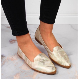 Zapatos señoriales dorados de mujer de Sergio Leone 6