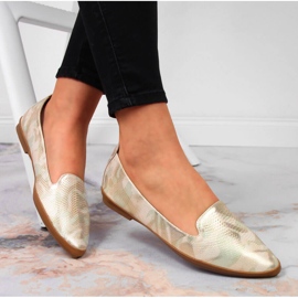 Zapatos señoriales dorados de mujer de Sergio Leone 1