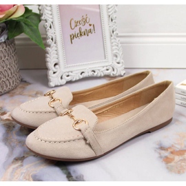 Mocasines de mujer con decoración Potocki beige 5