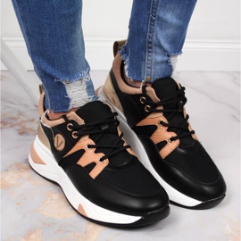 Deportivas de mujer con plataforma Vinceza en negro 6