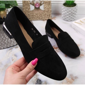 Zapatos negros de mujer, mocasines de Sergio Leone 3
