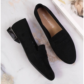 Zapatos negros de mujer, mocasines de Sergio Leone 4