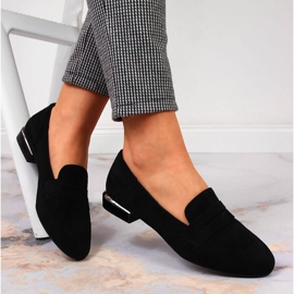 Zapatos negros de mujer, mocasines de Sergio Leone 1