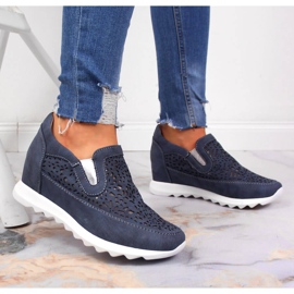 Deportivas de mujer con cuña azul Jezzi 6