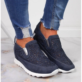 Deportivas de mujer con cuña azul Jezzi 7