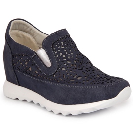 Deportivas de mujer con cuña azul Jezzi 4