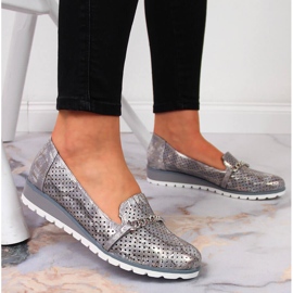 Zapatos mujer calados con cadena Lavender Jezzi violeta multicolor 5