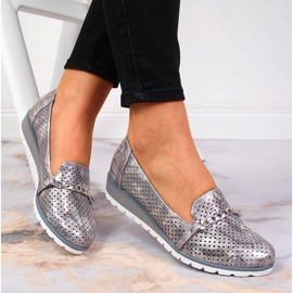 Zapatos mujer calados con cadena Lavender Jezzi violeta multicolor 4
