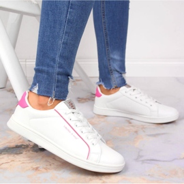 Deportivas blancas de mujer con ecopiel Cross Jeans JJ2R4024C blanco 5