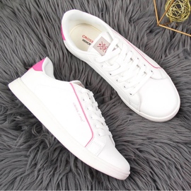 Deportivas blancas de mujer con ecopiel Cross Jeans JJ2R4024C blanco 4