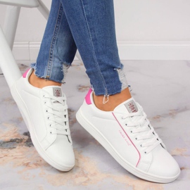 Deportivas blancas de mujer con ecopiel Cross Jeans JJ2R4024C blanco 1