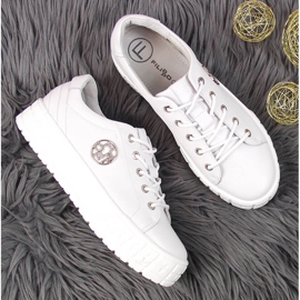 Zapatos mujer plataforma piel blanco Filippo 4