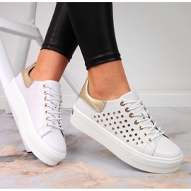 Deportivas de mujer de piel con remaches blancos Filippo 1