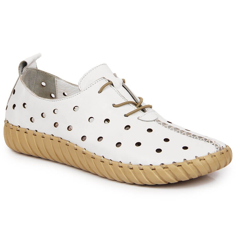 Zapatos confort calados Artiker blanco 1