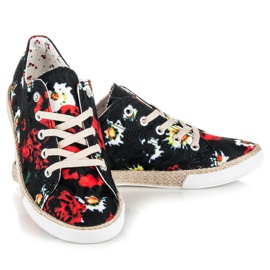 Kylie Alpargatas con cordones negro 1 Kylie Alpargatas con cordones negro 1