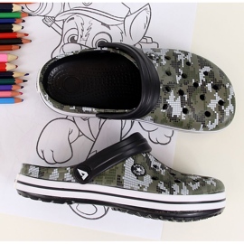 Zapatillas de casa de espuma para niño American Club caqui 2