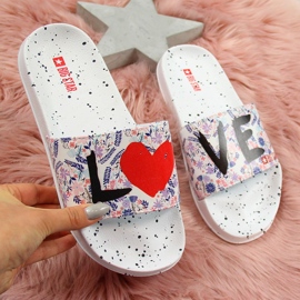 Chanclas de playa de goma blanca para mujer Big Star blanco 5