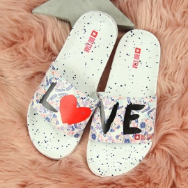 Chanclas de playa de goma blanca para mujer Big Star blanco 4