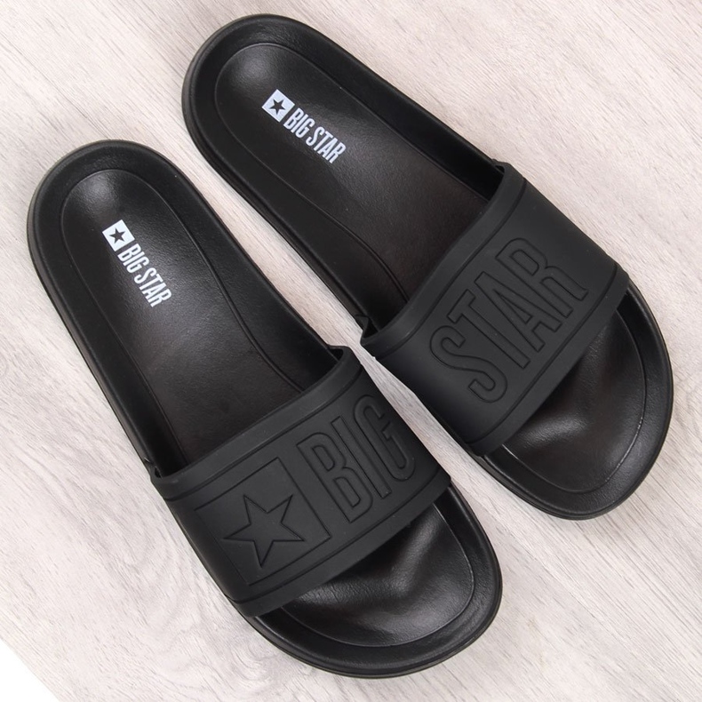 Chanclas de playa de goma para niños negras Big Star DD374157 negro 2