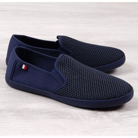 Deportivas caladas de hombre atletico azul marino 1